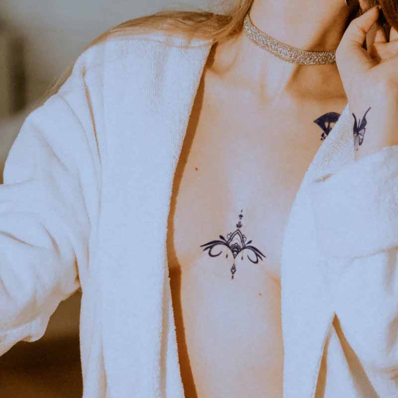 Mehndi Floral Ink Tattoo Bundle