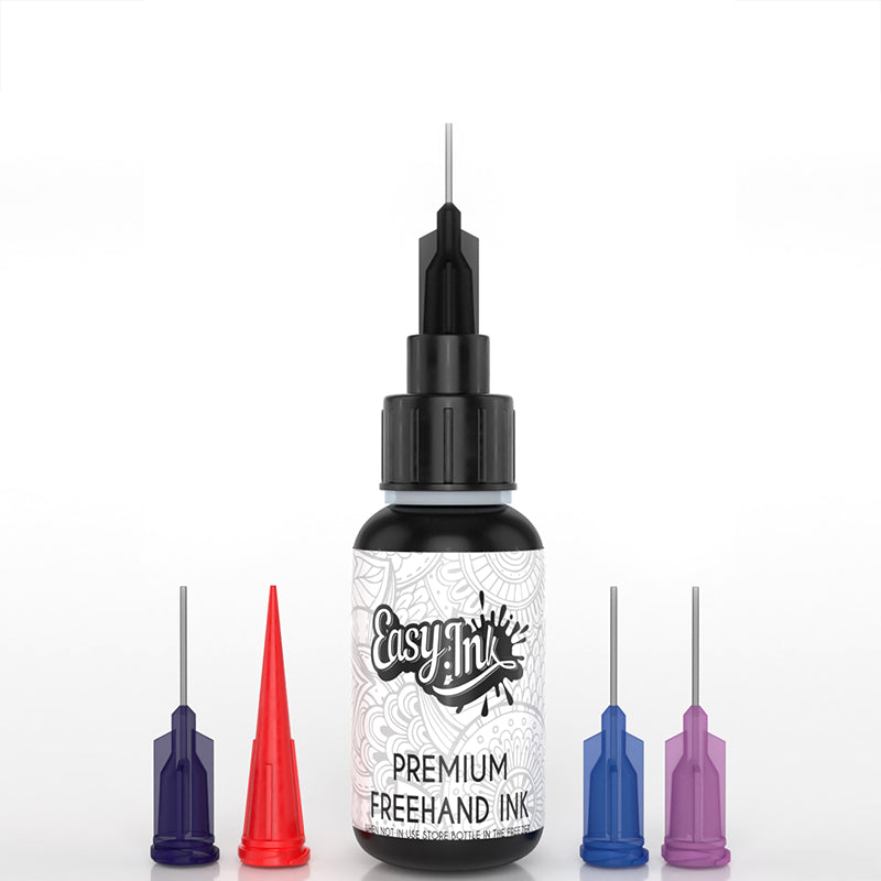 Semi-Permanent Tattoo Freehand Ink - Basic Kit - easy.inkโข