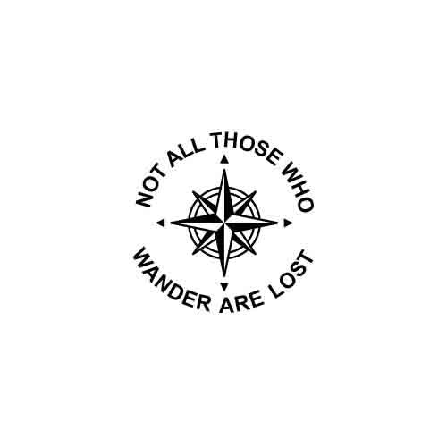 not all who wander are lost compass tattoo