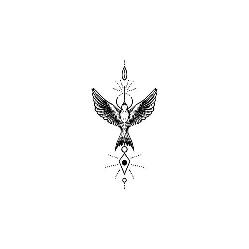 Tattoo uploaded by Lazlo DaSilva • Nº875 #tattoo #tattooed #ink #inked  #girlswithtattoos #scar #scarcoverup #scarcoveruptattoo #coverup  #coveruptattoo #phoenix #phoenixtattoo #bird #birdtattoo #sacred  #sacredgeometry #geometry #symmetric #littletattoo ...