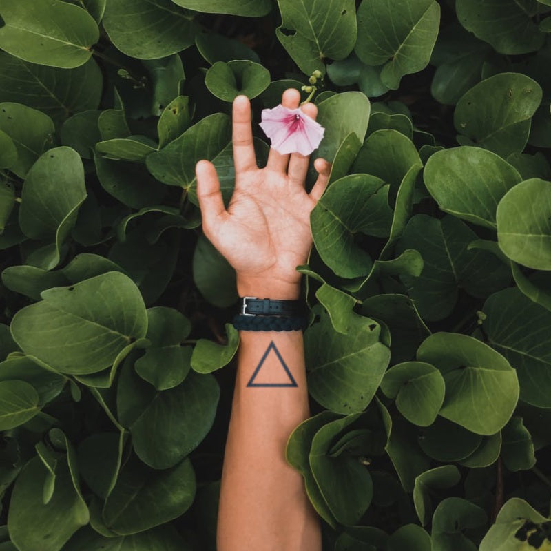 2 Triangles Geometric Temporary Tattoo - Etsy