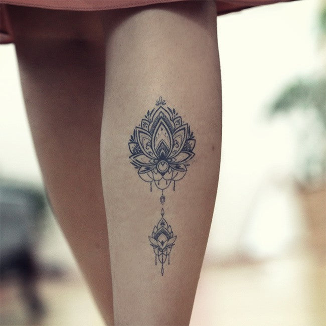 Lotus Flower Temporary Tattoo by Simply Inked | Made, Modern Handmade